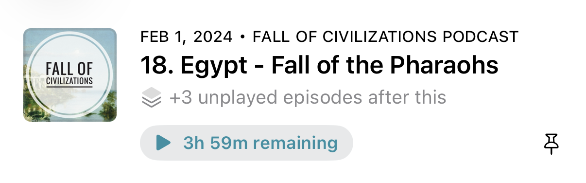 Serial podcast counter after